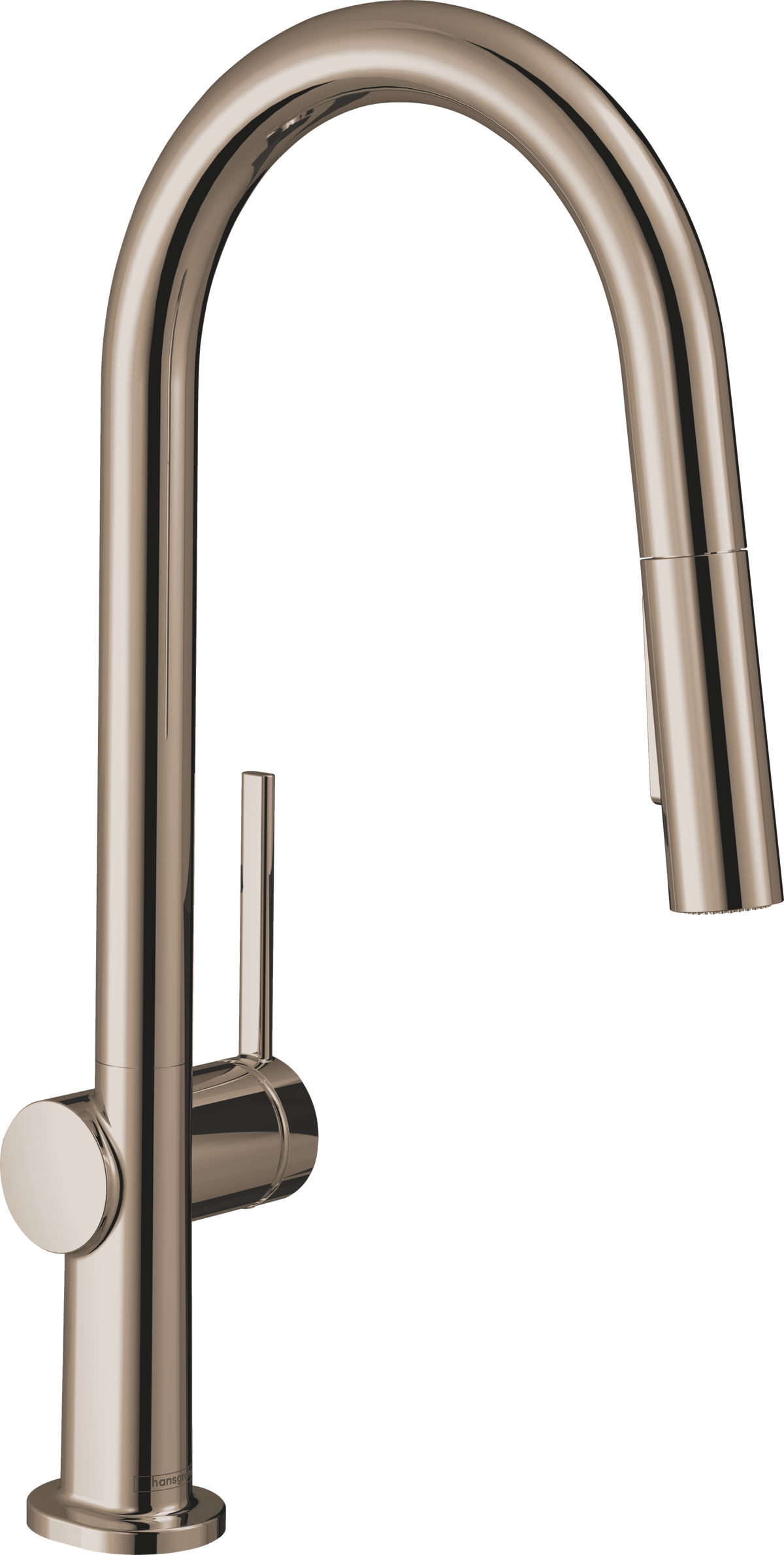 HANSGROHE 72846831 Talis N HighArc Kitchen Faucet, A-Style 2-Spray Pull-Down, 1.75 GPM - Polished Nickel