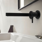 HANSGROHE 76050671 Finoris Wall-Mounted Single-Handle Faucet Trim, 1.2 GPM - Matte Black