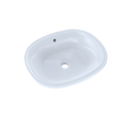 TOTO LT483G#01 Maris 17-5/8" X 14-9/16" Oval Undermount Bathroom Sink With Cefiontect - Cotton White