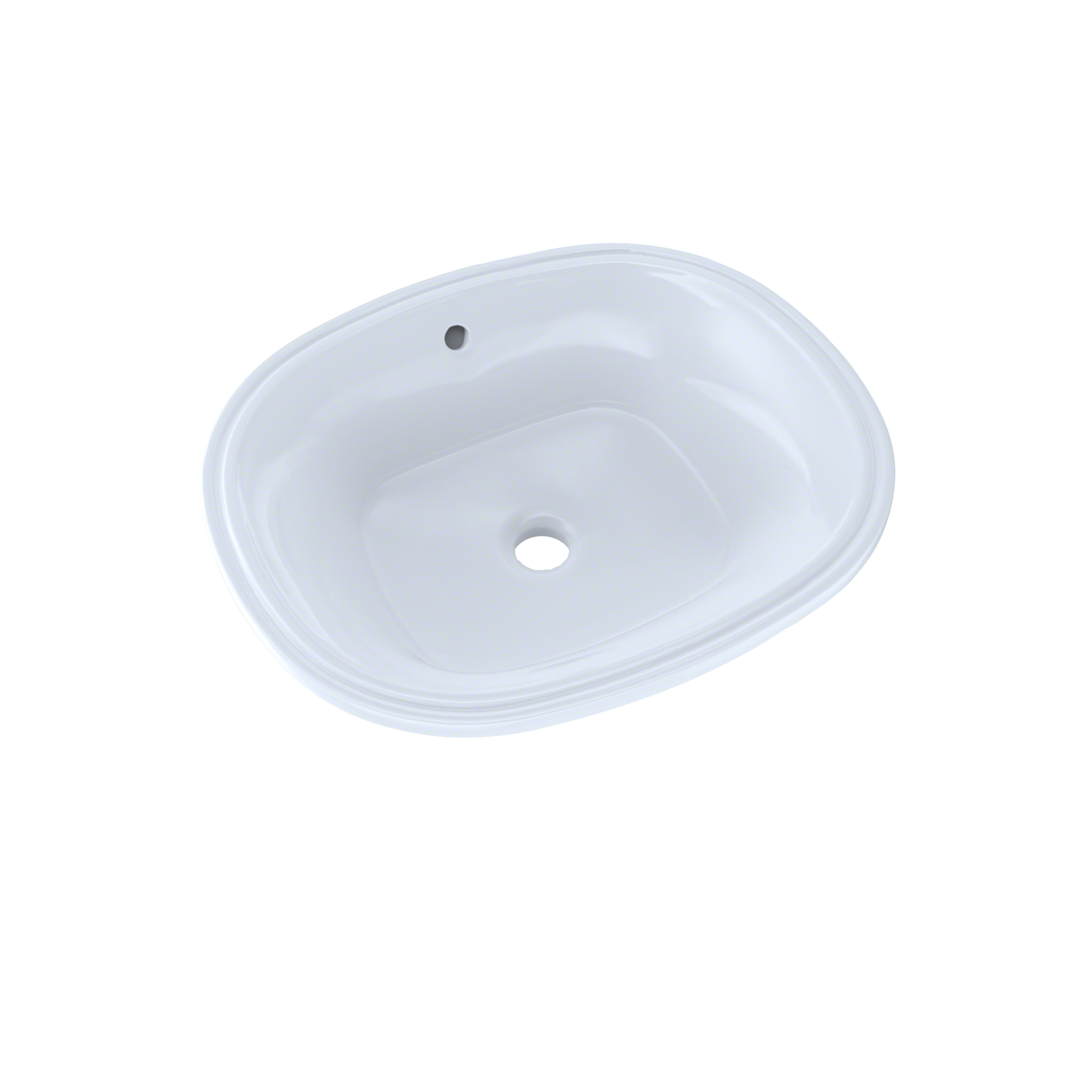 TOTO LT483G#01 Maris 17-5/8" X 14-9/16" Oval Undermount Bathroom Sink With Cefiontect - Cotton White