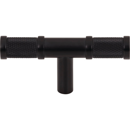 TOP KNOBS TK3231BLK Burnham 3" Length Bar Knob - Flat Black