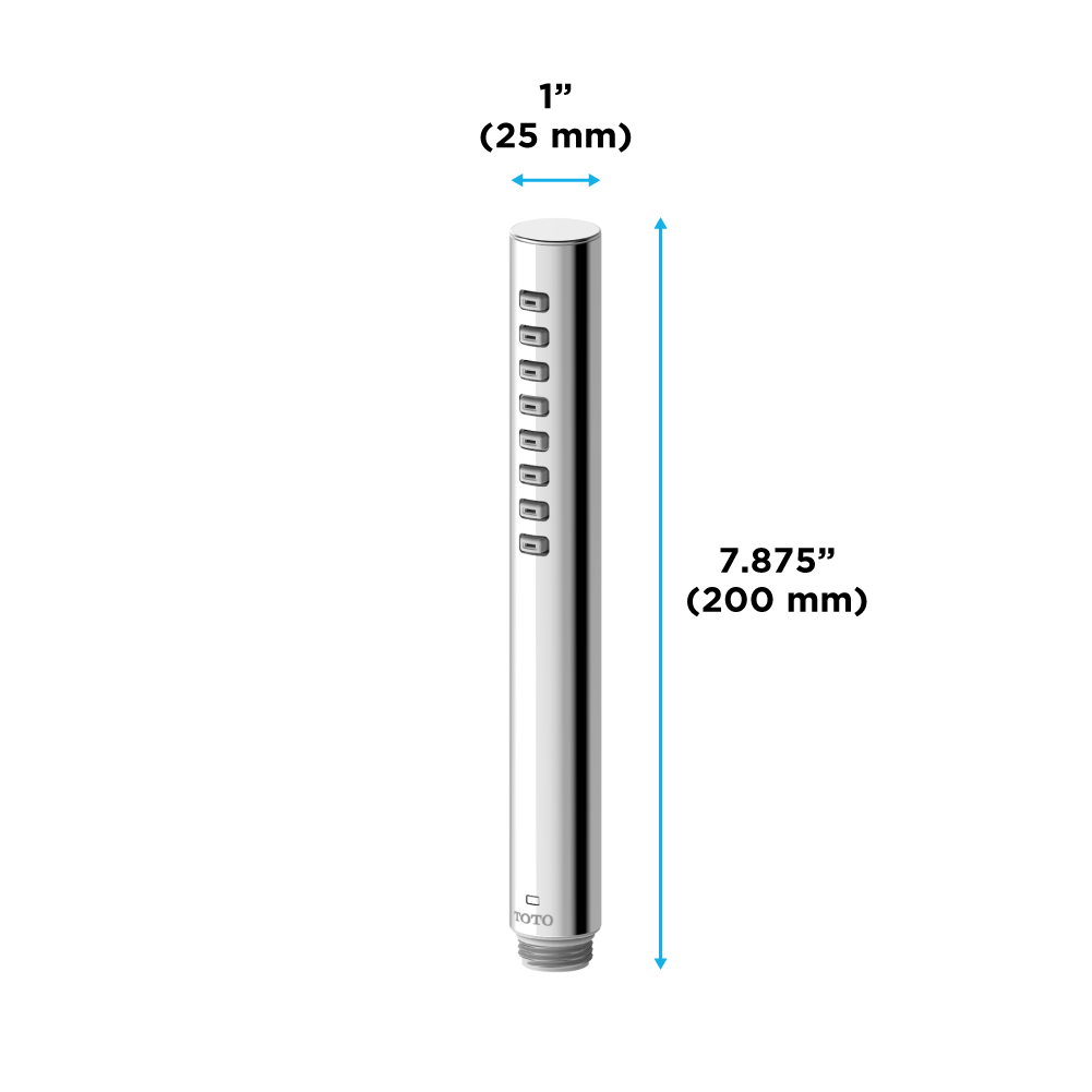 TOTO TBW02016U4#PN G Series 1.75 Gpm Single Spray Cylindrical Handshower With Comfort Wave Technology - Polished Nickel