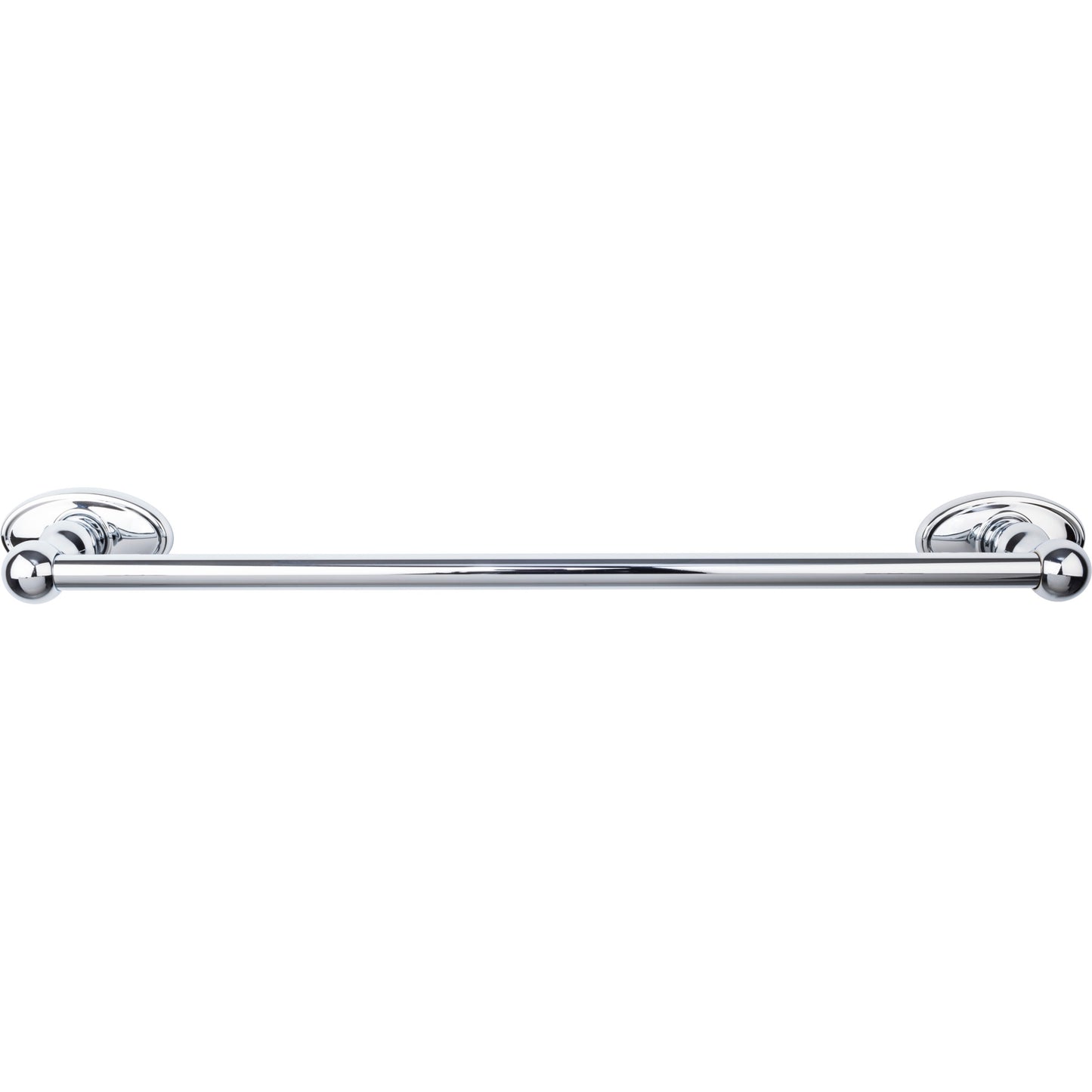 TOP KNOBS ED6PCC TOP BATH (R) Edwardian Bath Single 20 1/2" Wall Mounted Towel Bar - Polished Chrome