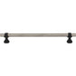 TOP KNOBS M2755 Bit 8 13/16" Center to Center Bar Pull - Pewter Antique and Flat Black