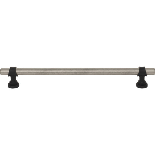 TOP KNOBS M2755 Bit 8 13/16" Center to Center Bar Pull - Pewter Antique and Flat Black