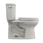 TOTO MS454124CEFG#12 Drake II Two-Piece Elongated 1.28 GPF Universal Height Toilet with CEFIONTECT and SS124 SoftClose Seat , Sedona Beige