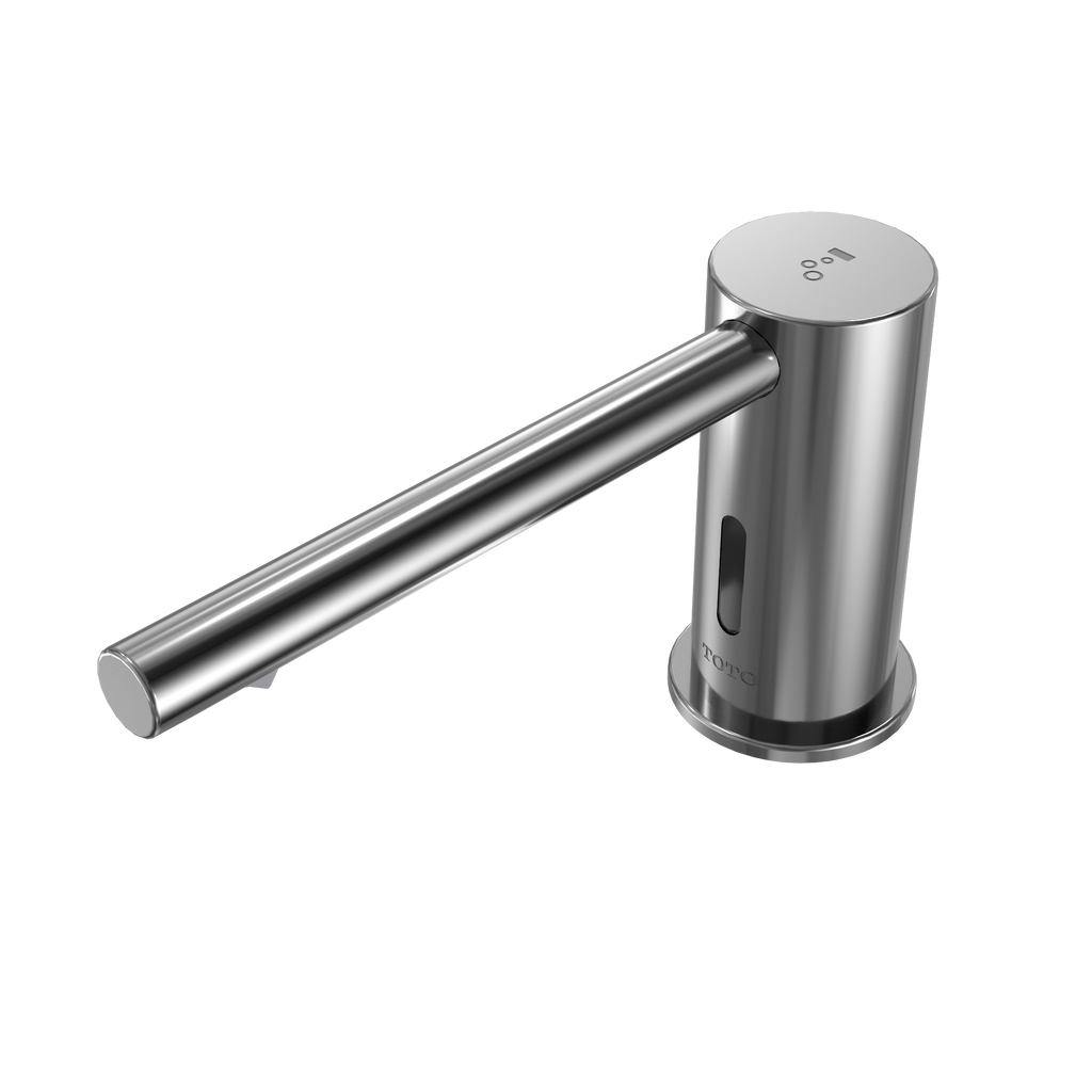 TOTO TES202AB#CP Round S Touchless Auto Foam Soap Dispenser Controller With 3 Liter Reservoir Tank And 2 Spouts - Polished Chrome