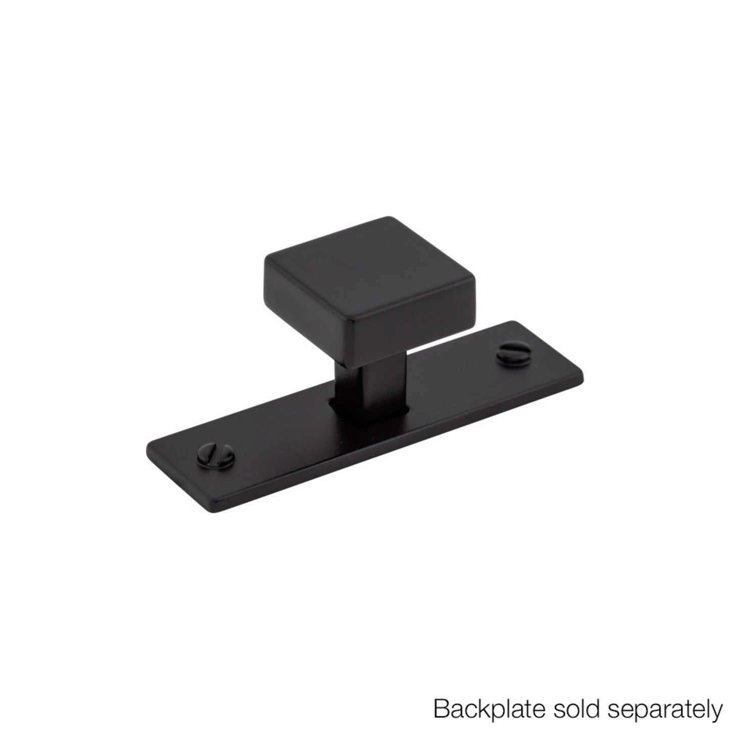 TOP KNOBS TK740BLK Channing 1 1/16" Length Square Knob - Flat Black