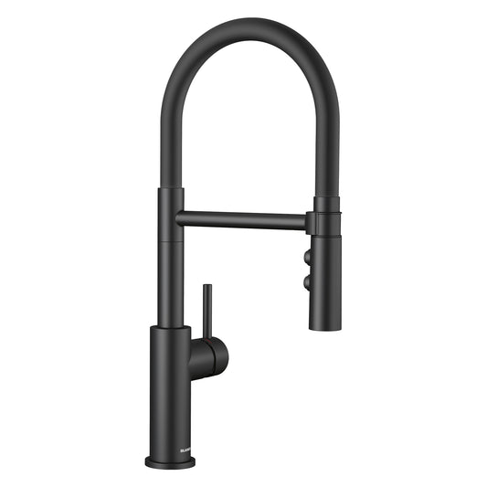 BLANCO 443026 Catris Catris Flexo Semi-Pro Pull-Down Dual-Spray Kitchen Faucet - Matte Black in Matte Black