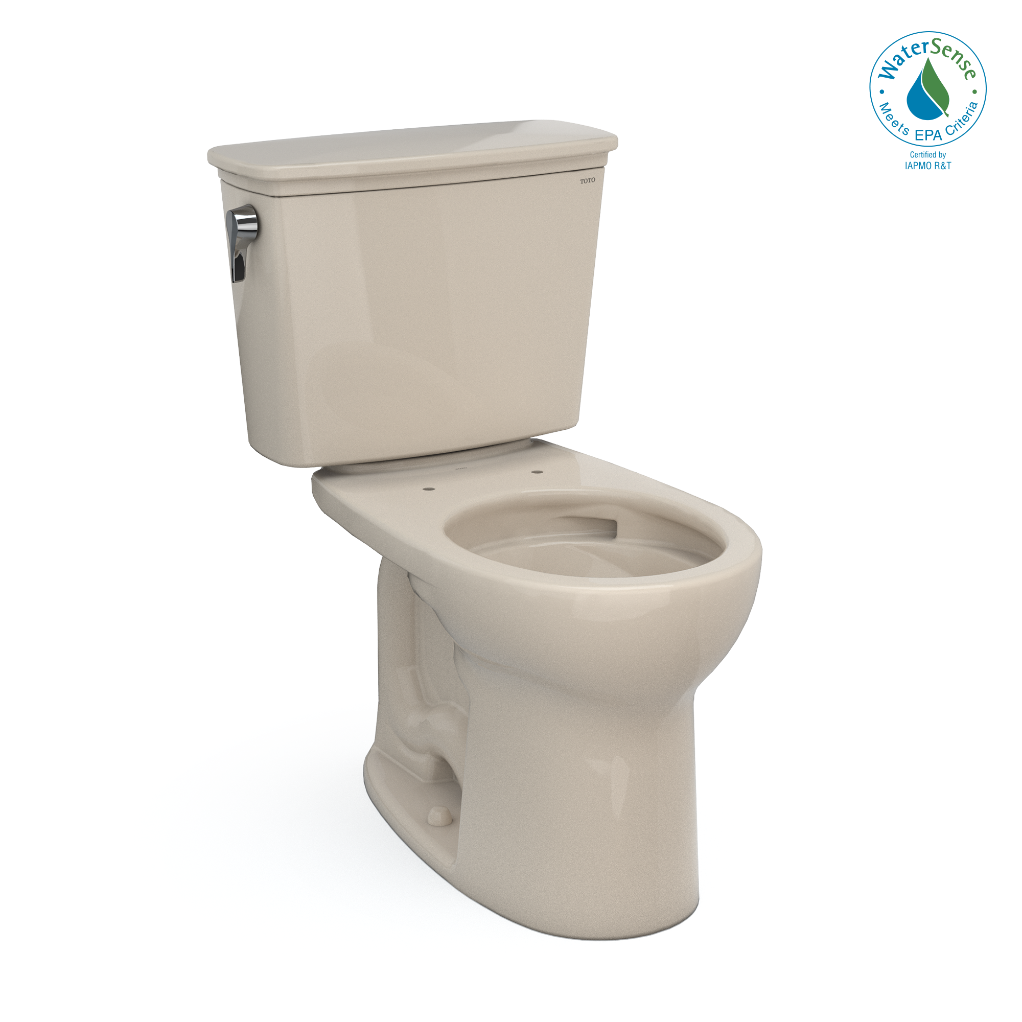 TOTO CST785CEFG#03 Drake Transitional Two-Piece Round 1.28 Gpf Universal Height Tornado Flush Toilet With Cefiontect - Bone