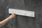 HANSGROHE 04863700 Rainfinity Showerhead 250 3-Jet, 2.5 GPM with RainSelect Thermostatic Trim for 4 Functions - Matte White