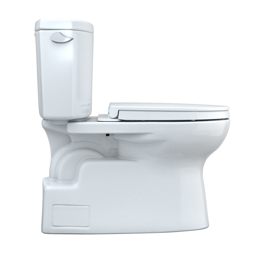 TOTO MS474124CEFG#01 Vespin Ii Two-Piece Elongated 1.28 Gpf Universal Height Toilet With Cefiontect And Ss124 Softclose Seat - Cotton White