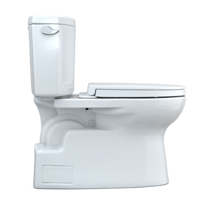 TOTO MS474124CEFG#01 Vespin Ii Two-Piece Elongated 1.28 Gpf Universal Height Toilet With Cefiontect And Ss124 Softclose Seat - Cotton White