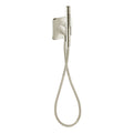 AXOR 49626831 Citterio C Handshower Holder Softsquare with Outlet 5"x5" with Handshower and Textile Hose, 2.5 GPM - Polished Nickel