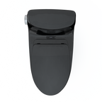 TOTO MS604124CEF#51 Ultramax Ii One-Piece Elongated 1.28 Gpf Universal Height Toilet With Ss124 Softclose Seat - Ebony