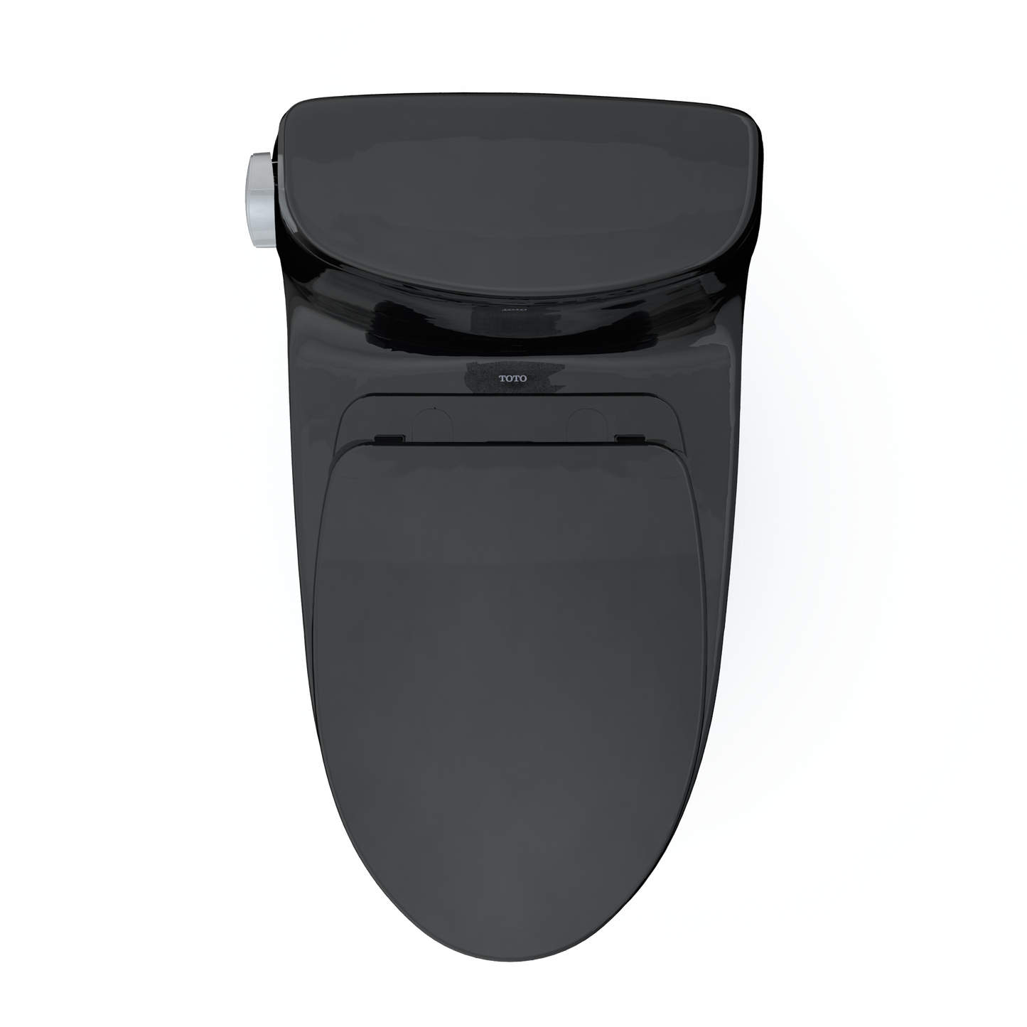 TOTO MS604124CEF#51 Ultramax Ii One-Piece Elongated 1.28 Gpf Universal Height Toilet With Ss124 Softclose Seat - Ebony