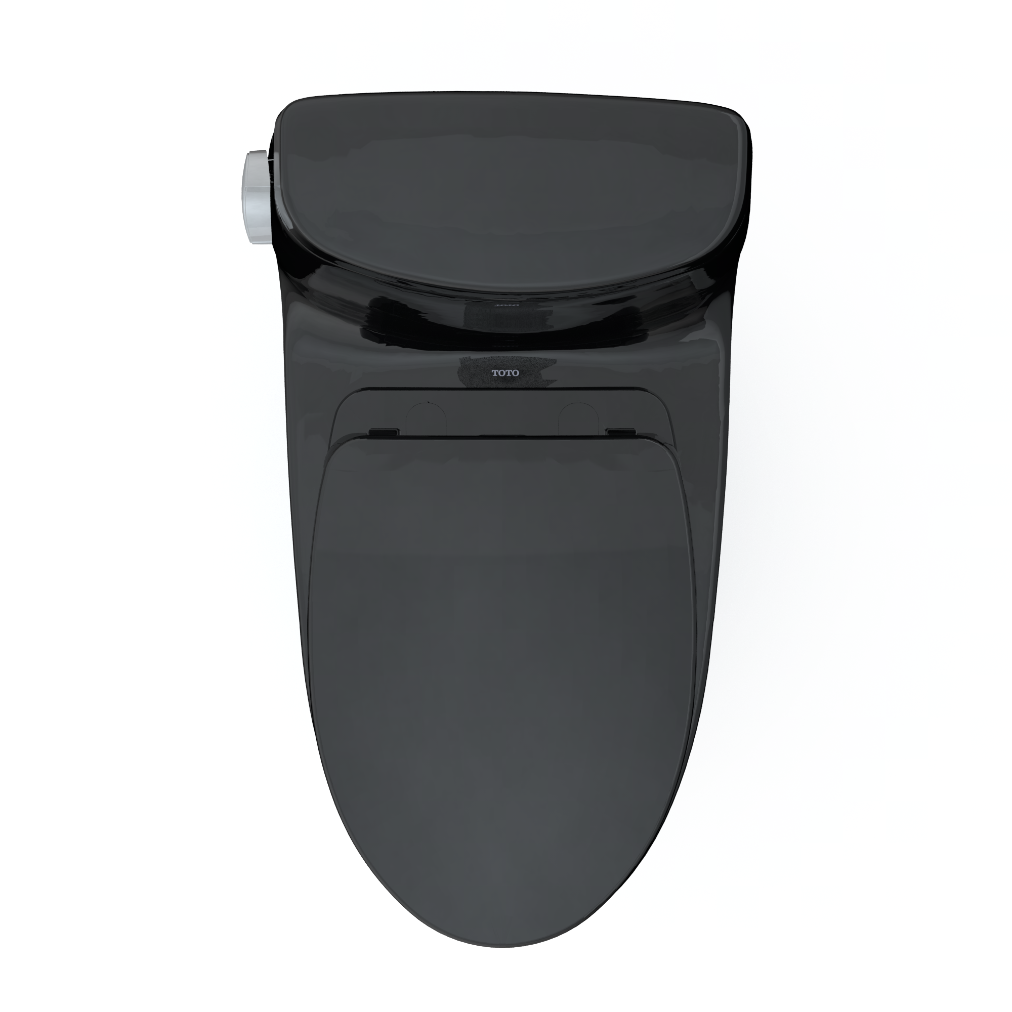 TOTO MS604124CEF#51 Ultramax Ii One-Piece Elongated 1.28 Gpf Universal Height Toilet With Ss124 Softclose Seat - Ebony
