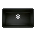 BLANCO 442935 Precis Precis SILGRANIT 32" Super Single Undermount Kitchen Sink - Coal Black in Coal Black