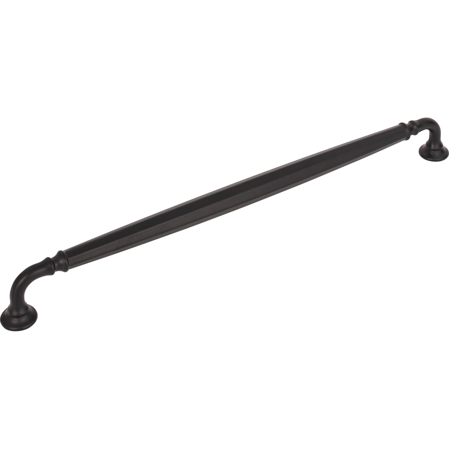 TOP KNOBS TK1056BLK Barrow 12" Center to Center Bar Pull - Flat Black