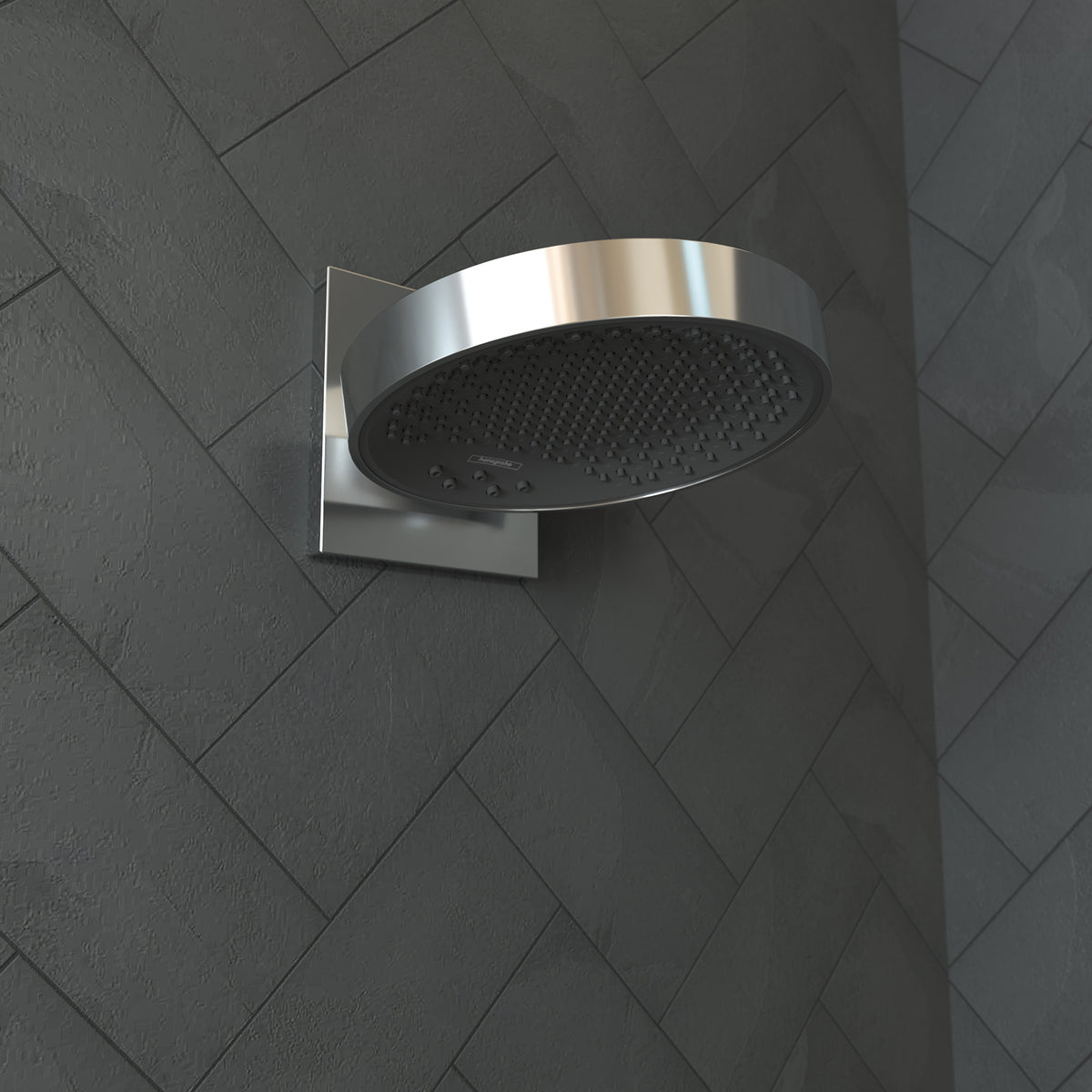 HANSGROHE 26235001 Rainfinity Showerhead 250 3-Jet with Wall Connector Trim, 1.75 GPM - Chrome