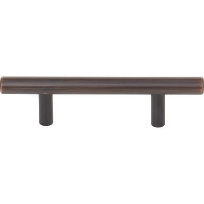ELEMENTS 136DBB Naples 3" Center-to-Center Bar Pull - Dark Brushed Bronze