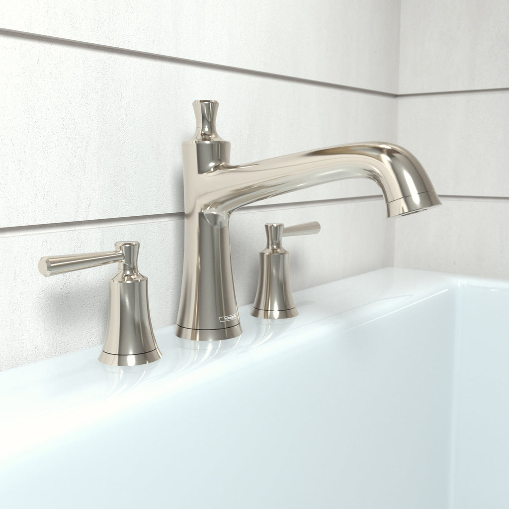 HANSGROHE 04776830 Joleena 3-Hole Roman Tub Set Trim - Polished Nickel