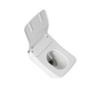 TOTO CWT4494049CMFGA#MS WASHLET+ SP Wall-Hung Square-Shape Toilet with SX Bidet Seat and DuoFit In-Wall 1.28 and 0.9 GPF Auto Dual-Flush Tank System , Matte Silver