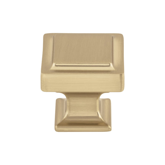 TOP KNOBS TK702HB Ascendra 1 1/4" Length Square Knob - Honey Bronze