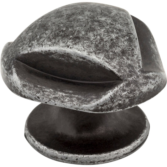 JEFFREY ALEXANDER 915SIM Chesapeake 1-5/16" Length Mushroom Knob , Distressed Antique Silver