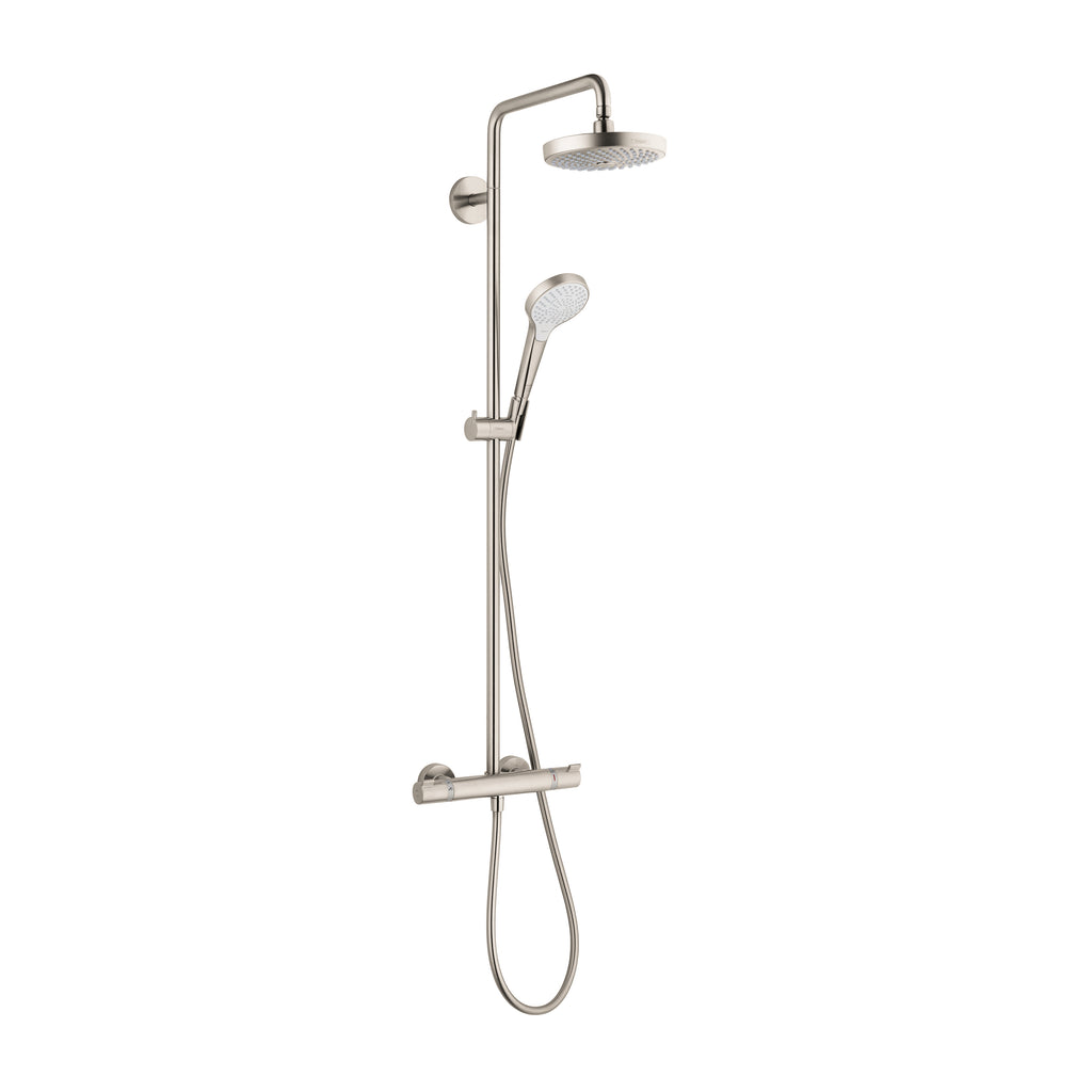 HANSGROHE 04697821 Croma Select S Showerpipe 180 2-Jet, 1.8 GPM - Brushed Nickel