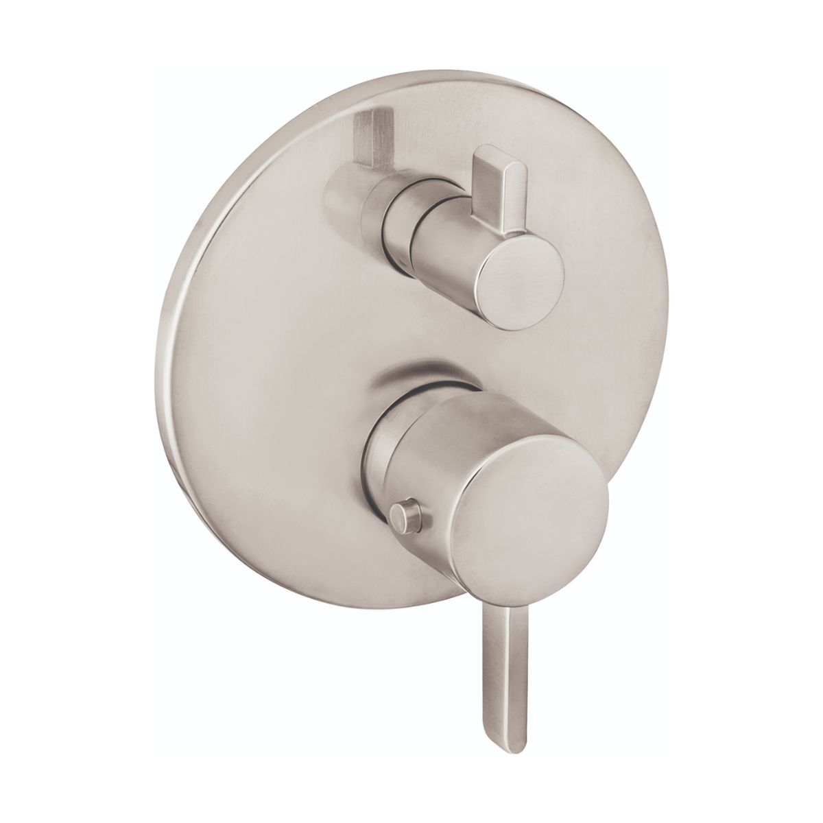 HANSGROHE 04231820 Ecostat Thermostatic Trim S with Volume Control and Diverter - Brushed Nickel