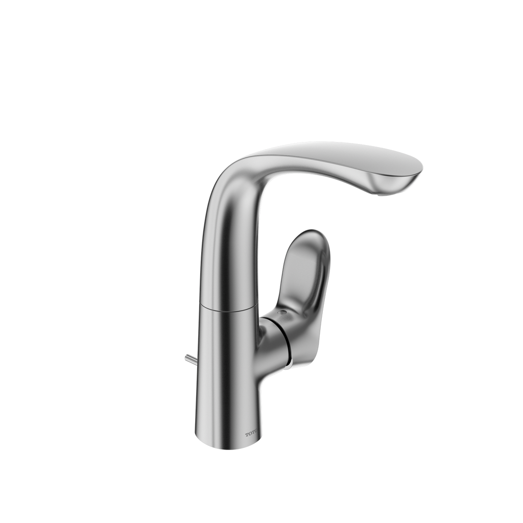 TOTO TLG01309U#CP Go 1.2 Gpm Single Side-Handle Bathroom Sink Faucet With Comfort Glide Technology And Drain Assembly - Polished Chrome