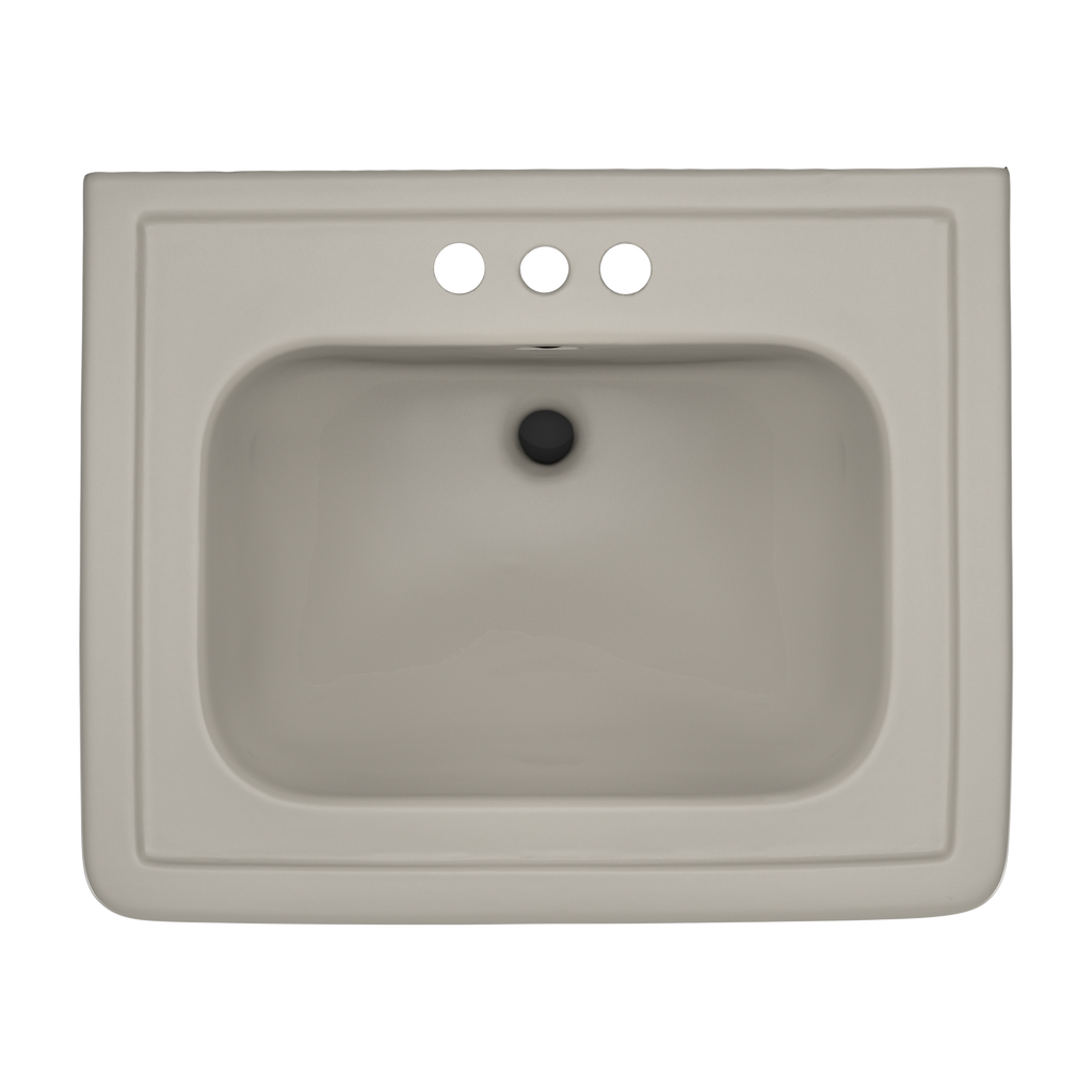TOTO LPT530.4N#03 Promenade 27-1/2" X 22-1/4" Rectangular Pedestal Bathroom Sink For 4 Inch Center Faucets - Bone