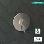 HANSGROHE 04233820 Ecostat Pressure Balance Trim S - Brushed Nickel