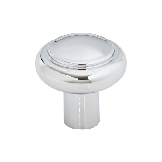 TOP KNOBS TK3110PC Clarence 1 1/4" Diameter Mushroom Knob - Polished Chrome