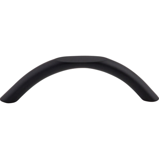 TOP KNOBS M542 Curved 3 3/4" Center to Center Bar Pull , Flat Black