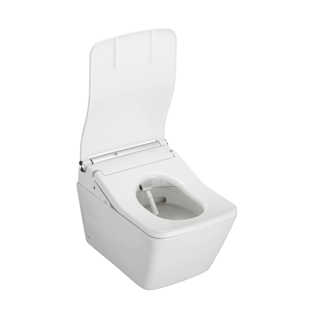 TOTO CWT4494549CMFGA#MS Washlet+ Sp Wall-Hung Square-Shape Toilet With Sw Bidet Seat And Duofit In-Wall 1.28 And 0.9 Gpf Dual-Flush Tank System - Cotton White