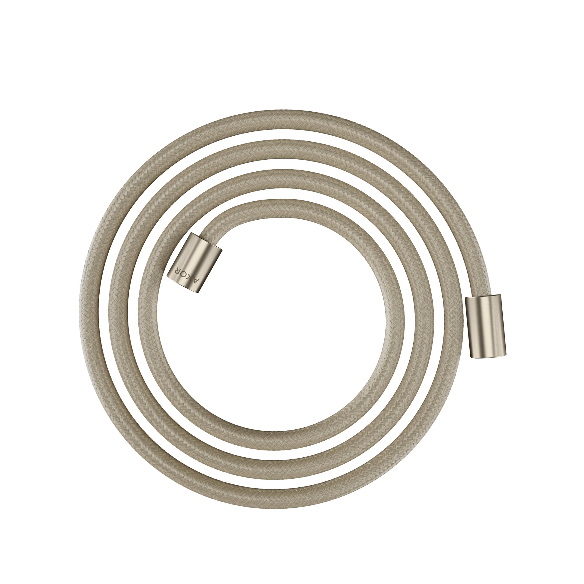 AXOR ShowerSolutions Textile Hose with Cylindrical Nut, 79" in Brushed Nickel