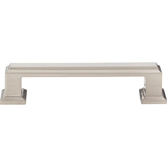 ATLAS 435-BRN Sutton Place 3 3/4" Center to Center Bar Pull , Brushed Nickel