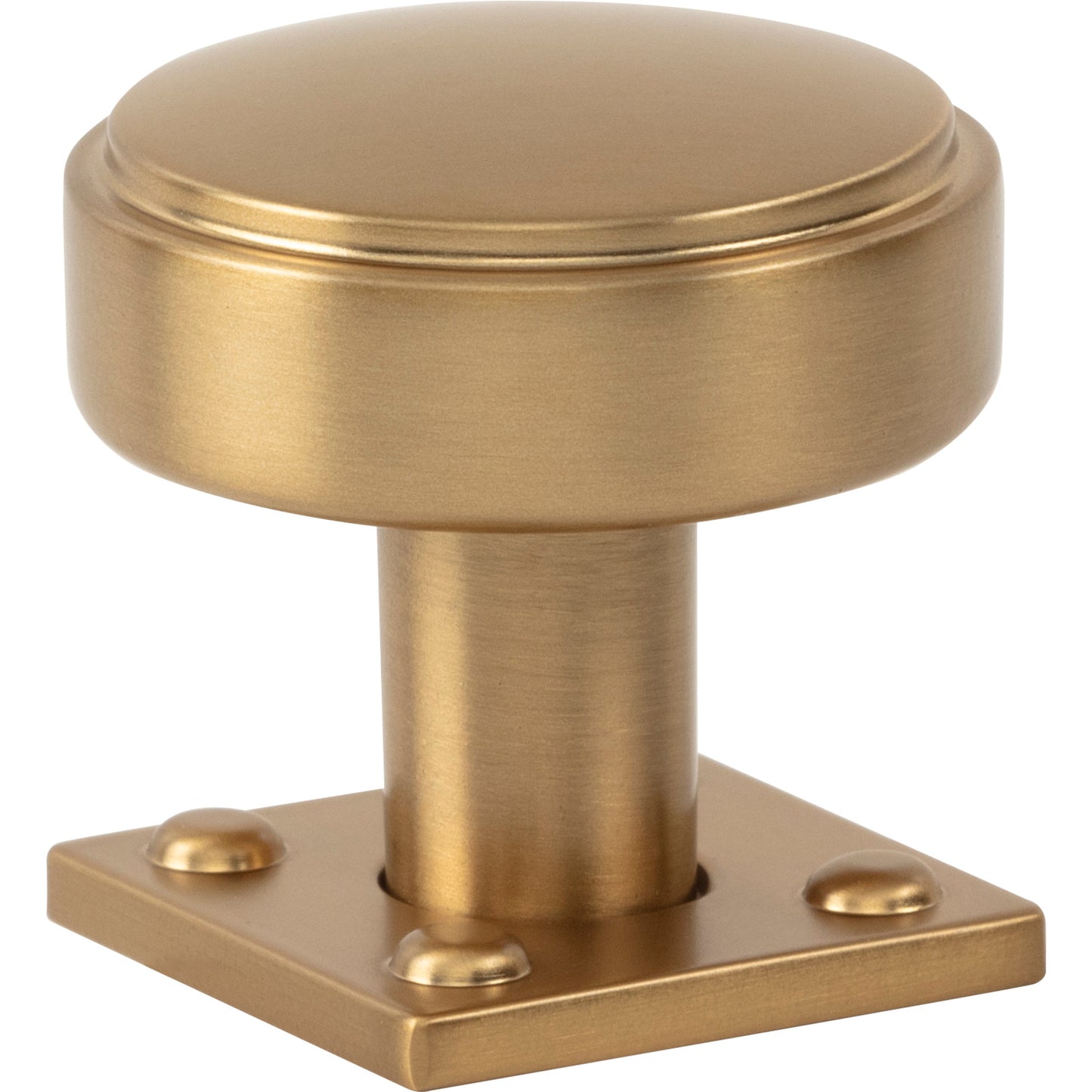 ATLAS A540-WB Benning 1 1/4" Diameter Round Knob - Warm Brass