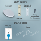 TOTO SW3036R#01 Washlet K300 Electronic Bidet Toilet Seat With Instantaneous Water Heating - Cotton White