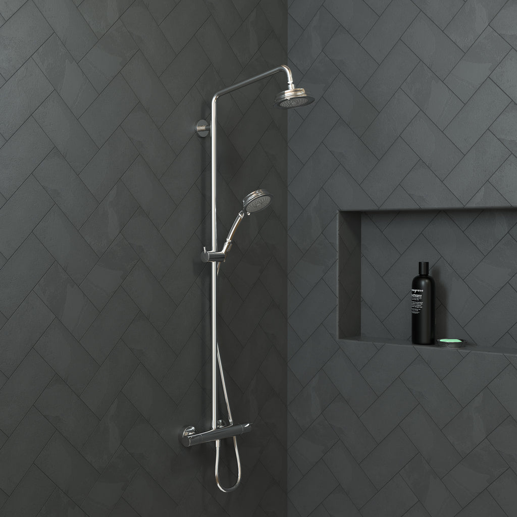 HANSGROHE 04070000 Croma 100 Classic Showerhead 3-Jet, 2.5 GPM - Chrome