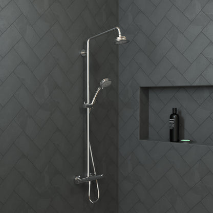 HANSGROHE 04070000 Croma 100 Classic Showerhead 3-Jet, 2.5 GPM - Chrome