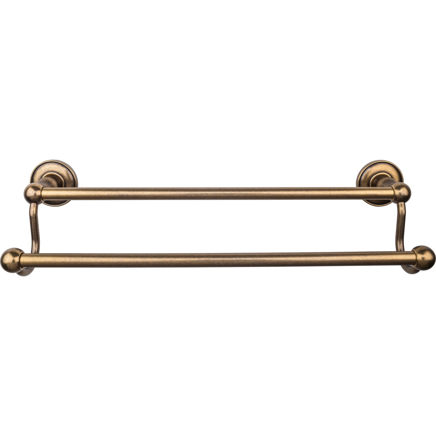 TOP KNOBS ED7GBZD TOP BATH (R) Edwardian Bath Double 20 1/2" Wall Mounted Towel Bar - German Bronze