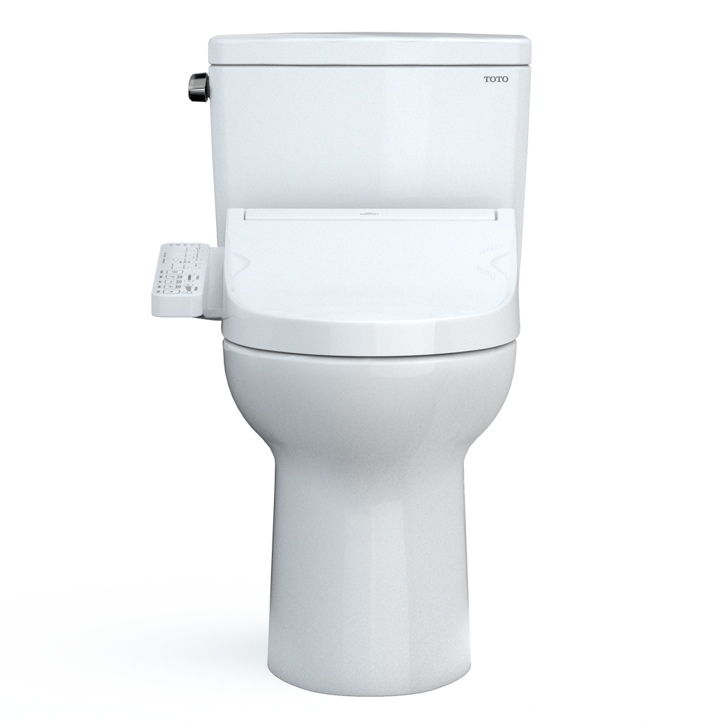 TOTO MW7763074CSG#01 Drake Washlet+ Two-Piece Elongated 1.6 Gpf Tornado Flush Toilet With C2 Bidet Seat - Cotton White