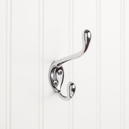 ELEMENTS YD40-450PC Elements Wall Double Hook - Polished Chrome