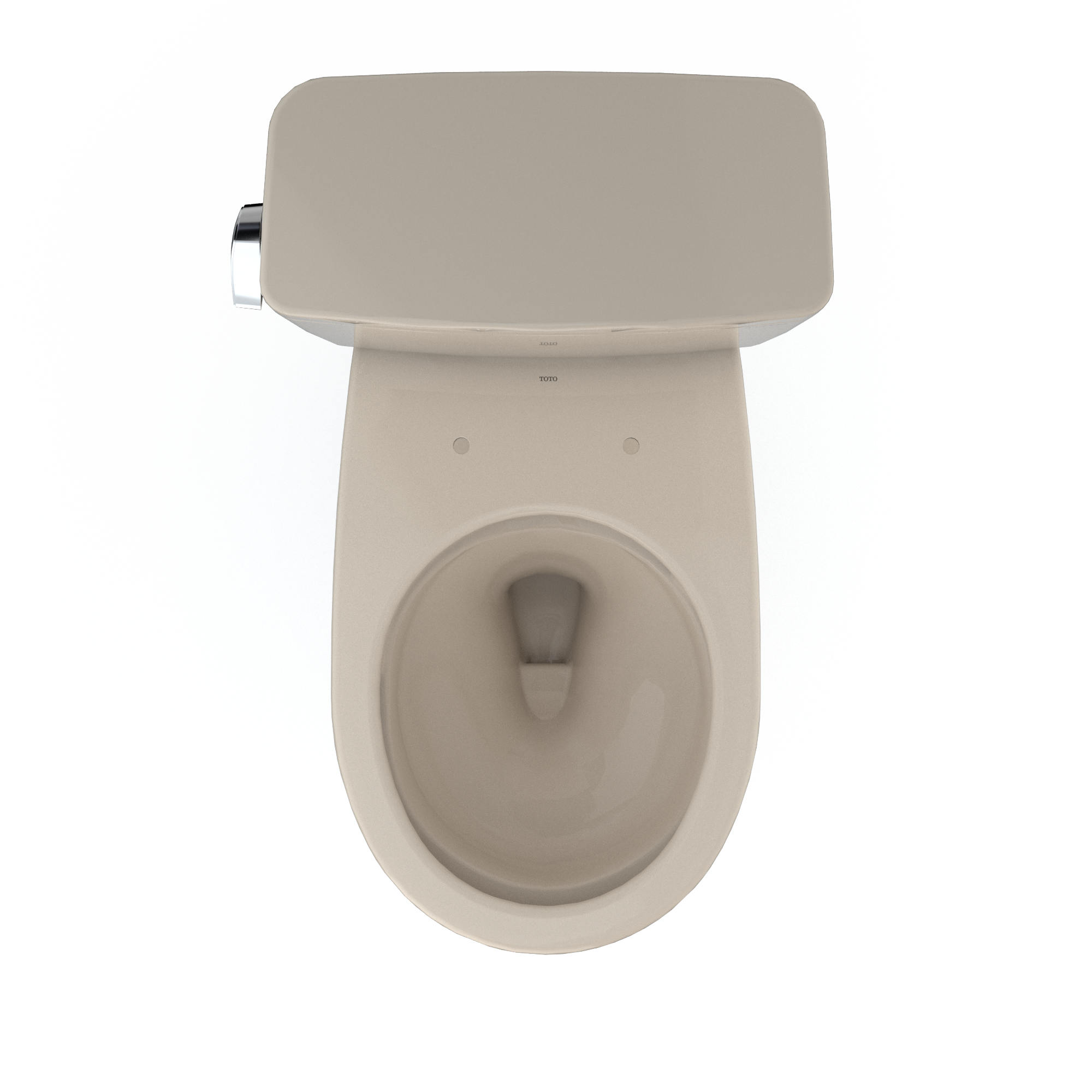 TOTO CST775CSFG#03 Drake Two-Piece Round 1.6 Gpf Universal Height Tornado Flush Toilet With Cefiontect - Bone