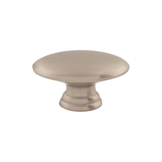 TOP KNOBS M379 Flat Oval 3/4" Length Oval Knob - Brushed Satin Nickel