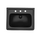 TOTO LPT532.8N#51 Promenade 24" X 19-1/4" Rectangular Pedestal Bathroom Sink For 8 Inch Center Faucets - Ebony