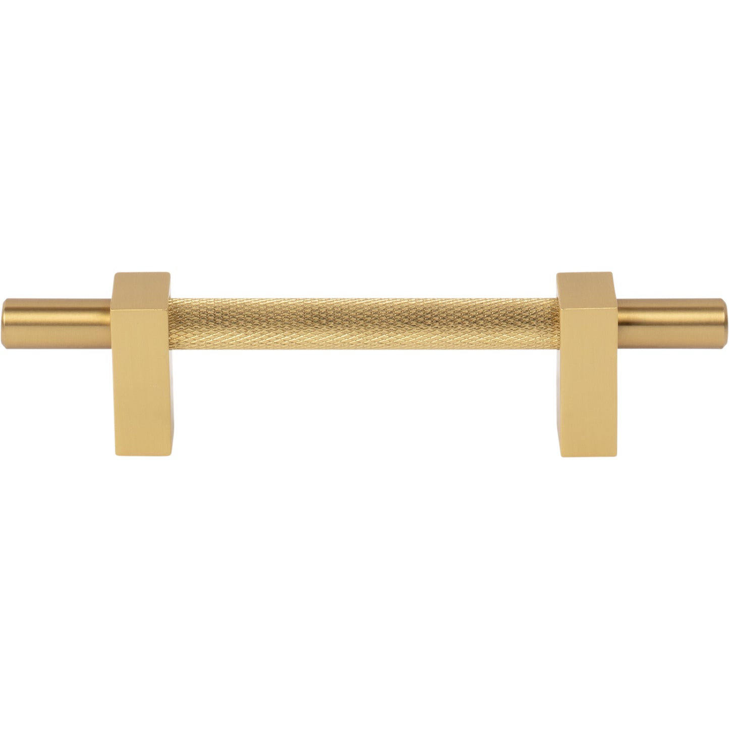 JEFFREY ALEXANDER 598-96BG Larkin Knurled Center 96 mm Center-to-Center Bar Pull - Brushed Gold